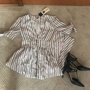 LIRA low cut midi dress